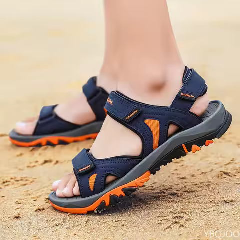 Men's Sandals 2022 Beach and Sea Casual Shoes Sandal for Men Summer Male New Slippers Wears Genuine