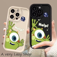 Casing Case Phone For OPPO F11 f9 find X3 x5 r11 s r15 r17 Reno 2 3 4 5 6 7 7z 8 10 8t Pro Plus Green little monster cute cartoon tpu shell