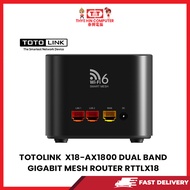 TOTOLINK  X18-AX1800 DUAL BAND GIGABIT MESH ROUTER RTTLX18