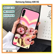 Phone Case - Strawberry Bear Printed Case for Samsung Galaxy A90 5G