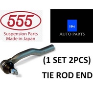 TOYOTA ESTIMA ACR50 &amp; ALPHARD ANH20 &amp; VELLFIRE ANH20 (1SET 2PCS) TIE ROD END 555 JAPAN BRAND