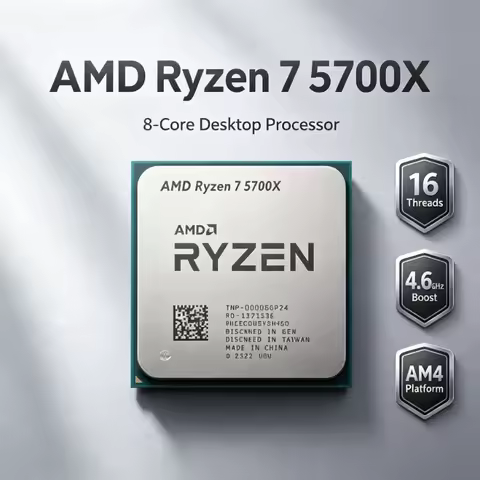 AMD R7 5700X Ryzen7 5700X 65W Low Power Processor Socket AM4 Desktop Gaming CPU