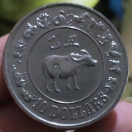 Koin Kuno 10 Dollar Singapura Tahun1985 Koin Tgl Lahir Shio Kerbau Shio