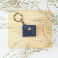 迷你胖嘟嘟鑰匙圈 深藍色 小零錢包 信封造型 項鍊