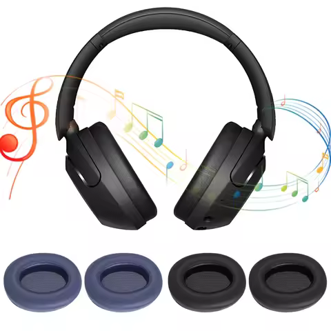 Replacement Headset EarPads Protein Leather Ear Cups Cover Memory Foam Ear Pads Earmuff for Sony WH-