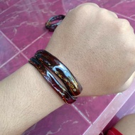 Gelang akar bahar merah asli cristal size kantoran.