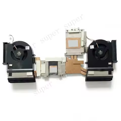 S+ New For Dell Alienware Area-51m R2 CPU Cooler Heatsink Fan RTX2060 DC12V 067X3P