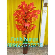 pohon maple merah hias/pohon plastik/pohon artificial/pohon maple 170