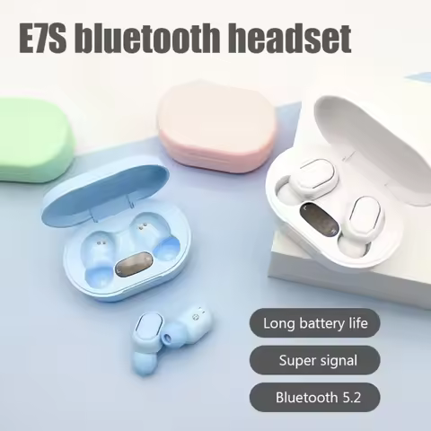 E7S Wireless Bluetooth Earphones Earset Stereo Headphones Sport Noise Cancelling E7S TWS Headset spo