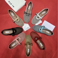 Alaia Hollow Flat Shoes - Mesh Ballet & Dance Shoes