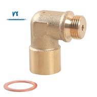 M18x1.5 90 Degree Oxygen Sensor Extender Brass Oxygen Sensor Spacer O2 Sensor Adapter Oxygen Sensor 