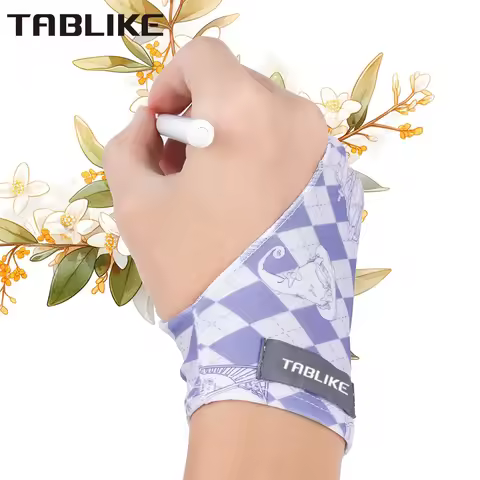TABLIKE Colorful Drawing Glove for ipad, Tablet Paiting, 3-layer Palm Protection Gloves for XP-PEN,W