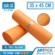 Packaging Sealed 35x45cm Orange Dot Plastic Bag Packaging Shipping online