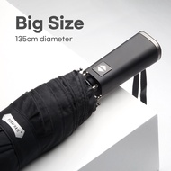 Parachase Large Umbrella for Men 135cm Luxury Automatic Rain Umbrella Windproof Folding Big Golf Umb