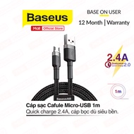 Cáp Sạc Baseus sạc Nhanh Micro USB Cho Smartphone Android 2.4A Baseus Cafule