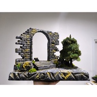 Diorama Model Base Scene Sandstone Castle Remains