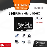 【2-year warranty】FELEMENT Micro Sd Card For Dashcam 16GB/32GB/64GB/128GB Micro Sd Card Reader Origin