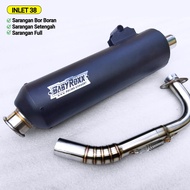 Knalpot Standar Racing INLET 38 Vario Beat Scoopy Mio Aerox Pcx Nmax Original BABYROXX Racing