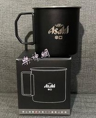 Asahi 朝日 SUPER DRY 辛口 精品【不鏽鋼折疊杯 ：霧黑or霧灰 350ml 】CUP 露營造型 啤酒杯
