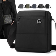 minimalism vertical messenger bag for men business commuting crossbody bag big capacity tablet bag
