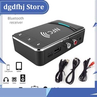Dgdfhj Shop NFC Bluetooth-compatible 5.0 Transmitter Receiver RCA AUX 3.5mm Stereo Jack USB Wireless Audio Adapter Car Headphone