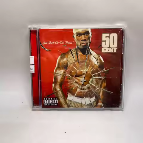 Classic Gangsta Rap/East Coast Hip-Hop Album 50 Cent Music CD Get Rich or Die Tryin' Cosplay Walkman