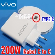 Vivo Charger 200 Watt V200100L0B0-CN Super Flash Charging Original Type C to Type C For Vivo iQOO 11