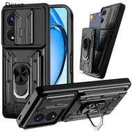 New Shockproof Protector Heavy Hard Case with Metal Stand and Card Slots for OPPO A6X A6 Pro A5X A5 