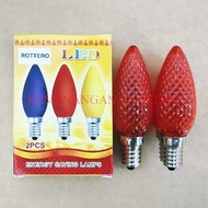 LILIN MERAH ROTETARO LED CHILI LIGHT 1W CANDLE LIGHT RED CRYSTAL E14 2PCS E14 LED BULB