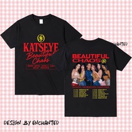 Kpop Tee Shirt Oversized Y2k Gabriela Katseye Beautiful Chaos Tracklist Katseye World Tour T-shirt W