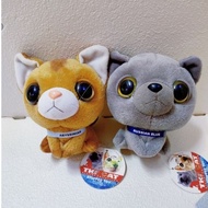 The Cat Collection plush A43 Abyssinian Russian Blue cat preloved plush doll soft toy plushie