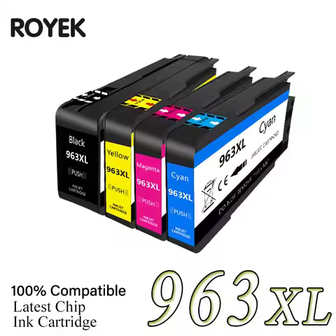 ROYEK For HP963 XL 963XL Compatible Ink Cartridge For HP OfficeJet Pro 9010 9012 9013 9014 9015 9016