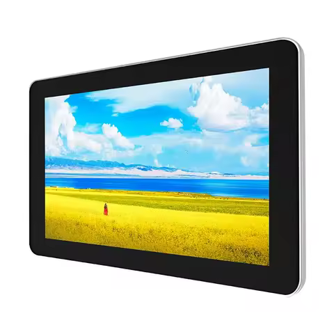 19 Inch All-in-one Computer Pure Flat Panel Android Tablet Lcd Touch Screen Monitors Display Speaker