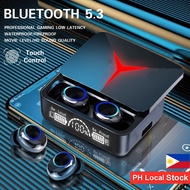 [PH Local Stock] M90 Pro TWS Wireless Bluetooth Headphones 5.3 Dual Call Game Earphone Power Touch B