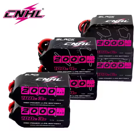 2pcs CNHL Lipo Battery 3S 4S 6S 2000mAh 11.1V 14.8V 22.2V 100C With XT60 Plug For RC Airplane Helico