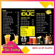 PRINT MENU PLASTIC A3