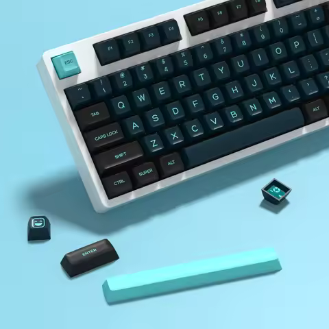 KBDiy Double Shot PBT GMK Monster Keycaps Custom for Mechanical Keyboard SA Profile Keycap Set ISO D