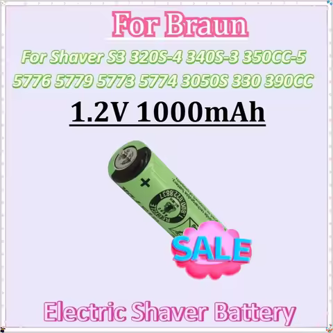 For FDK Braun Shaver S3 320S-4 340S-3 350CC-5 5776 5779 5773 5774 3050S 330 390CC Pins on Both Ends 
