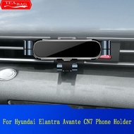Adjustment Car Mobil Phone Holder For Hyundai Elantra Avante CN7 Air Vent Mount Bracket Snap-Type Auto Modification Accessories