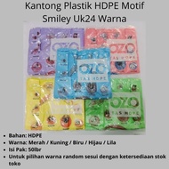 HDPE Plastic Bag Size 24 Smiley Color Motif