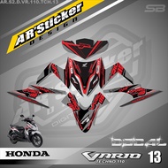 Decal Stiker VARIO 110 TECHNO KARBU 2009 - 2013 - Skotlet Motor Full Body Vario Techno 110 Desain Va