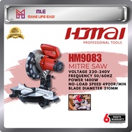 HAOMAI HM9083 8"/210mm 1400W MITRE SAW WITH LASER - 6 MONTHS LOCAL WARRANTY