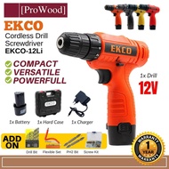 EKCO-12Li 12V Cordless Drill Screwdriver With Battery Li-Ion ( RANDOM COLOUR )
