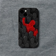 Red Temperature Warning QYJS ins Style Phone Case Suitable for IPhone 13 14 15 ProMax 11 XSMAX XR XS