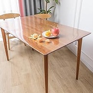 Large Clear Table Cover Protector,1.6Mm Thick Tablecloth Protector,Easy To Clean Table Protector,60°