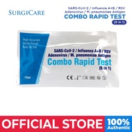 Surgicare SD Abott Zybio Wondfo Antigen Home Test 6 in 1 Combo Covid Flu 1 & 2, RSV, M Pnueu, AV,  -