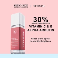 SKINMADE Vitamin C + E Alpha Arbutin Serum (30ml) [Add-On Kit Hyaluronic Acid + Vitamin C]
