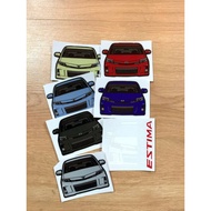 TOYOTA ESTIMA UV STICKER