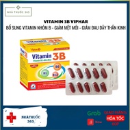 Vitamin 3B B1 B6 B12 VIPHAR pills box of 100 pills Vitamin B Complex