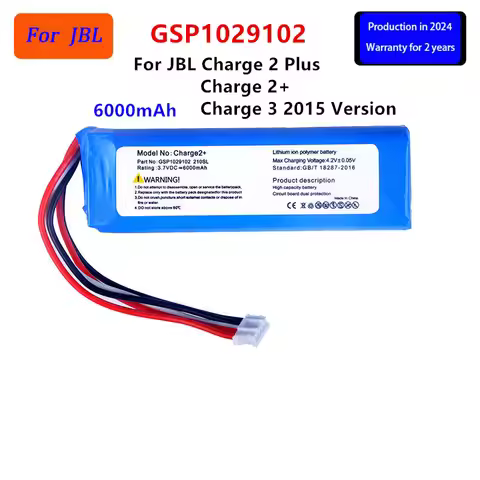 Original GSP1029102 6000mAh Replacement Battery For JBL Charge 2 Plus Charge 2+ charge 3 2015 Versio